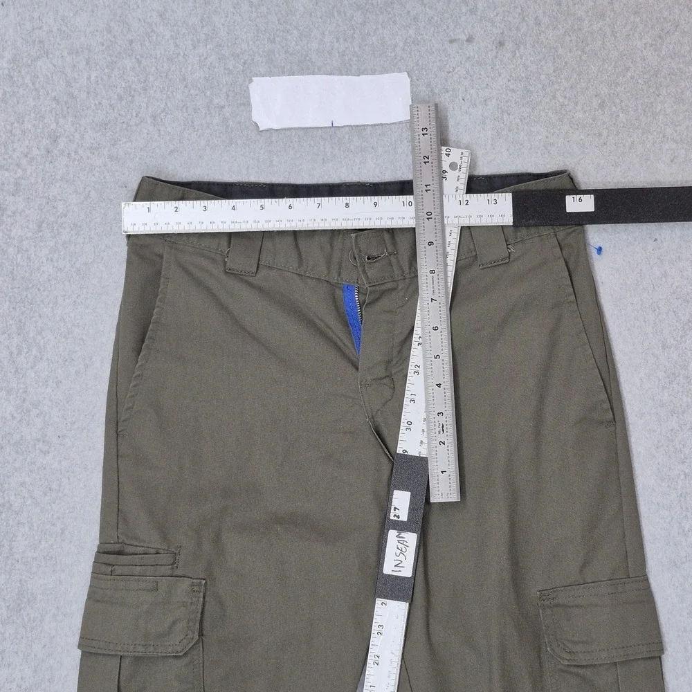 Dickies Men Pants 30X30 Olive Green Cargo Twill Dickies FLEX Work Pant Zipper